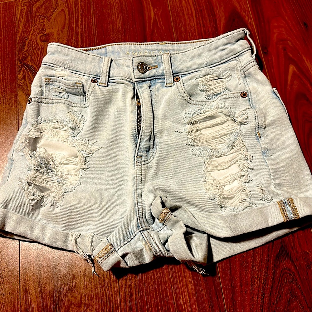 Light blue American Eagle denim shorts